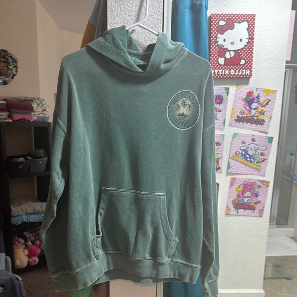 Big Island Hawaii Green Sweatshirt